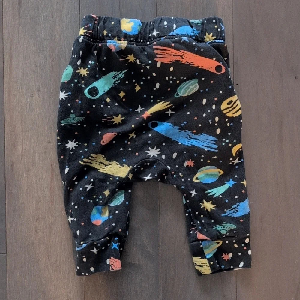 Hanna Andersson 6-12 Months Space Print Knit Jogger